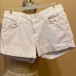 White Denim Hudson shorts